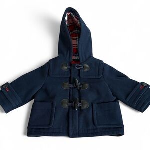Baby Gap Kids Boys Girls Toggle Navy Coat Hood 0-6‎ Months